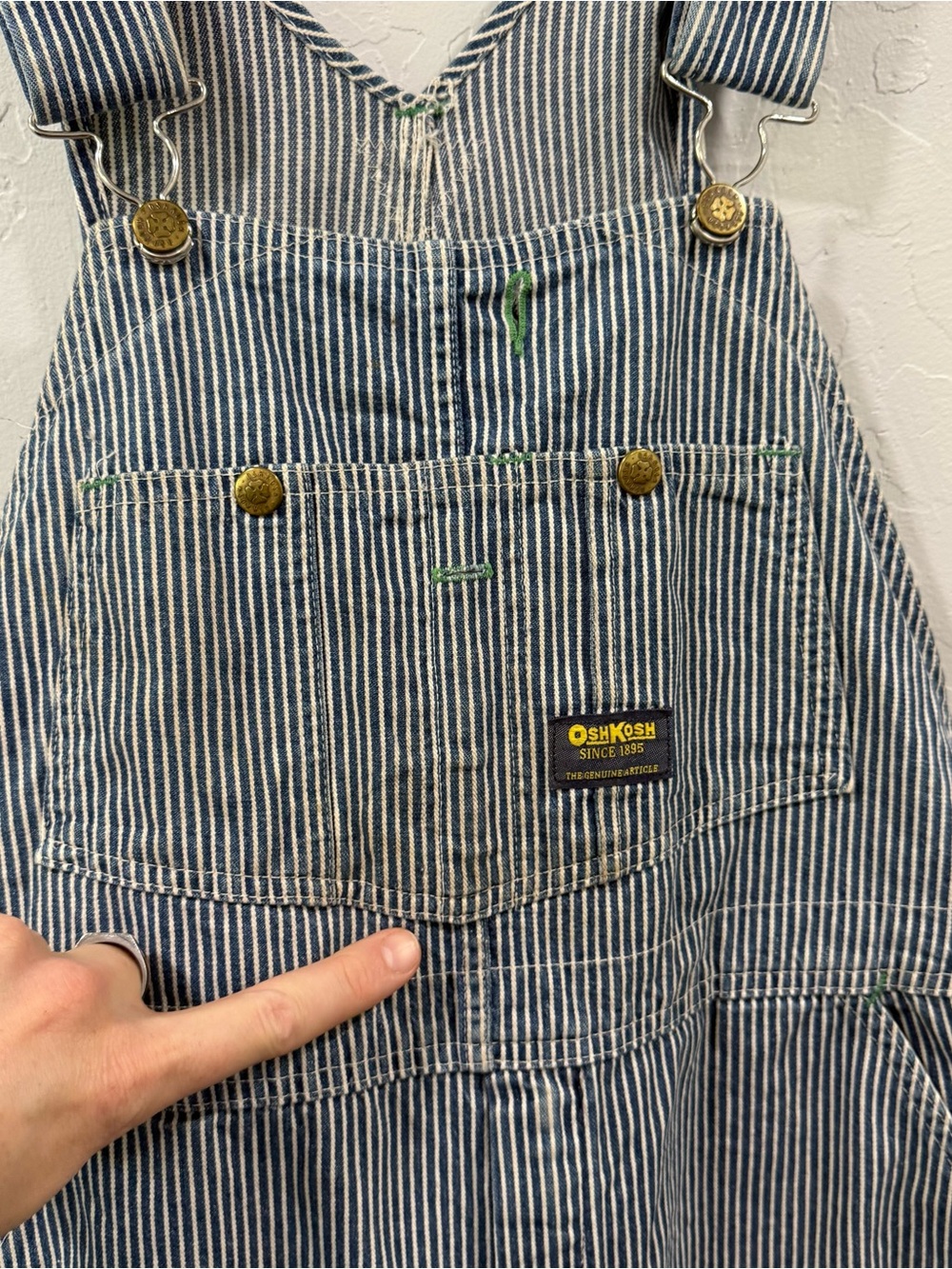 Vintage OshKosh B'Gosh Vestbak Overalls Size 36x29 - Picture 3 of 12